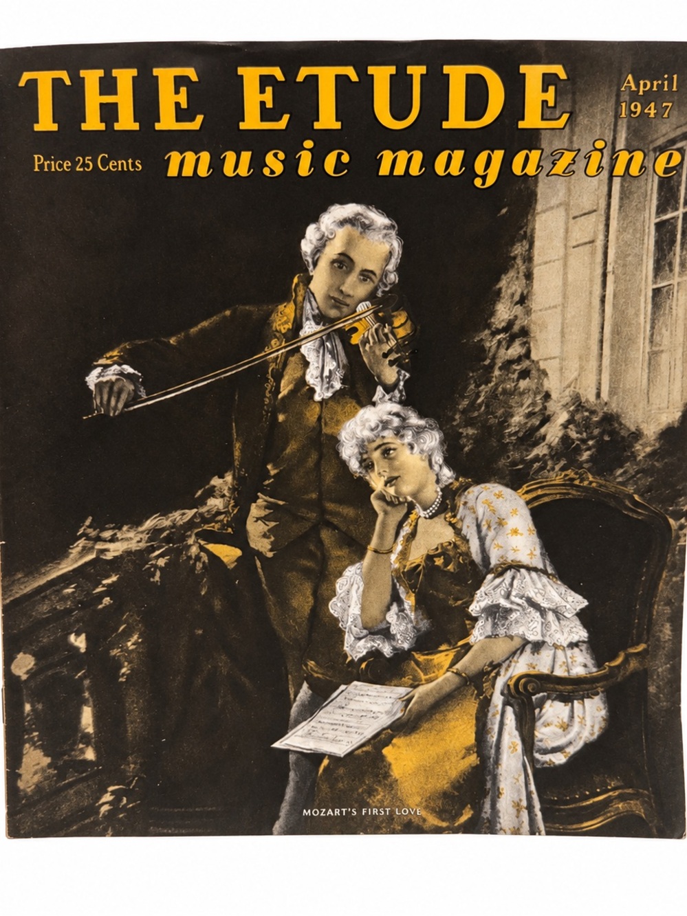 Vintage 1947 The Etude Music Magazine April Mozart’s First Love Classical